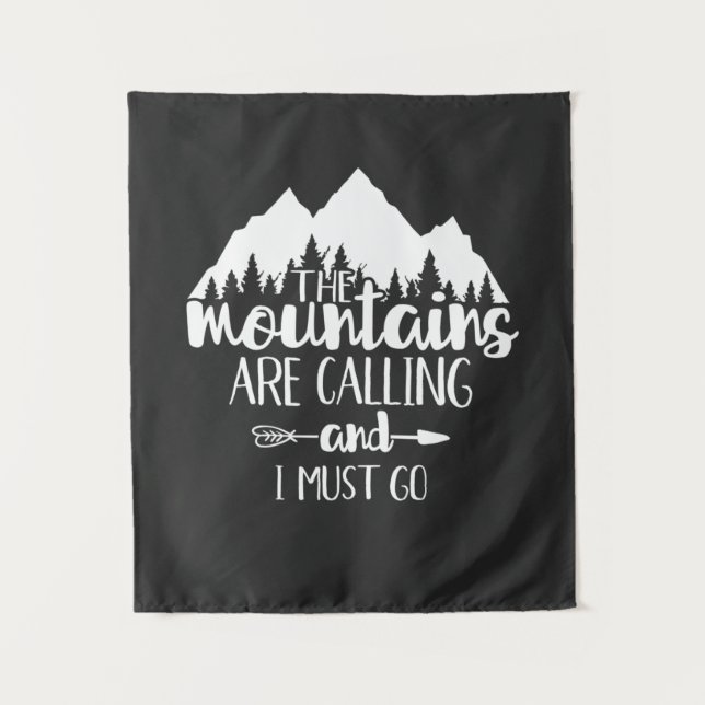 Tapete De Parede As Montanhas Estão Chamando e Eu Preciso Ir (Frente)