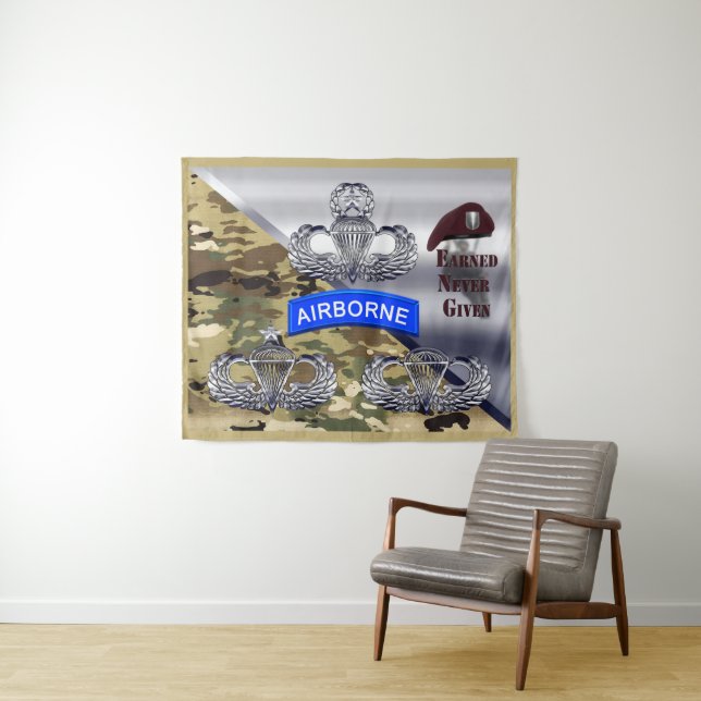 Tapete De Parede Asas Aerotransportadas – Conquistadas, Nunca Dadas (In Situ (Horizontal))