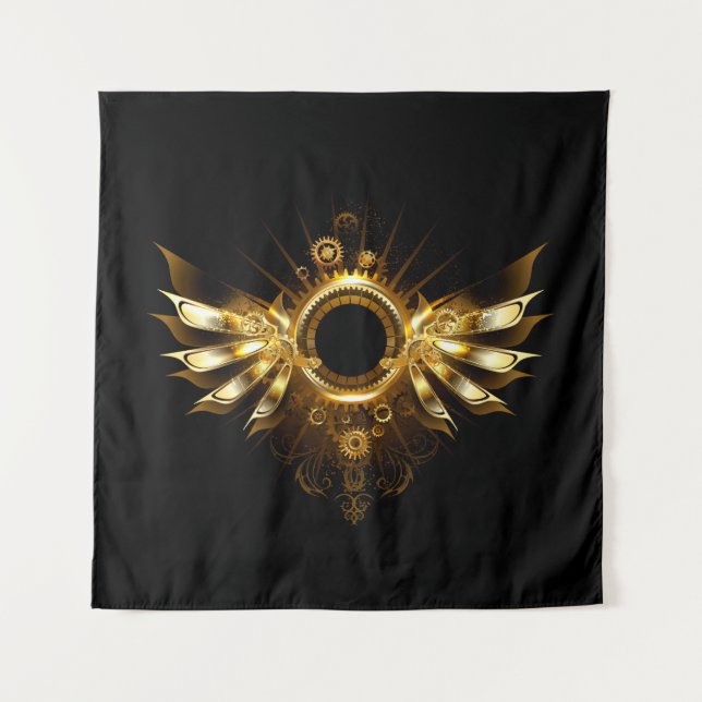 Tapete De Parede Asas Steampunk (Frente)