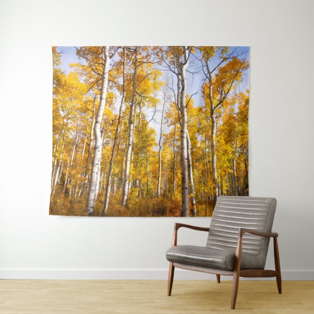 Tapete De Parede Aspen Groove Yellow Fall Folies (In Situ (Horizontal))