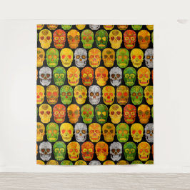 Tapete De Parede Aspen Leaf Skulls padrão sem falhas 2018