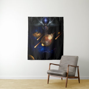 Tapete De Parede Asteroide Apocalypse Fractal Art Spacescape