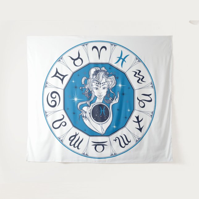 Tapete De Parede Astrologia Wicca (Frente (Horizontal))