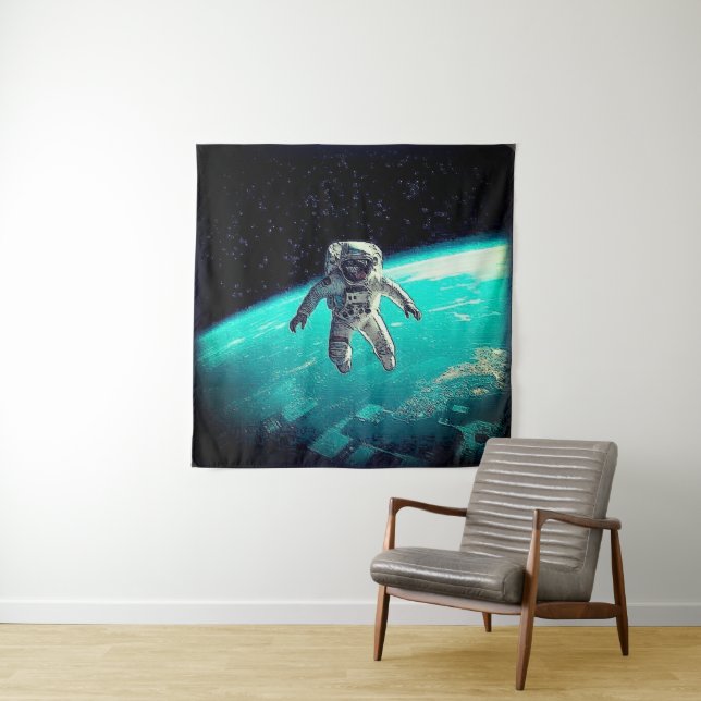 TAPETE DE PAREDE ASTRONAUT UNTETHERED (In Situ)