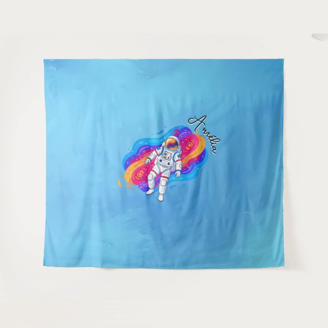 Tapete De Parede Astronauta (Frente (Horizontal))