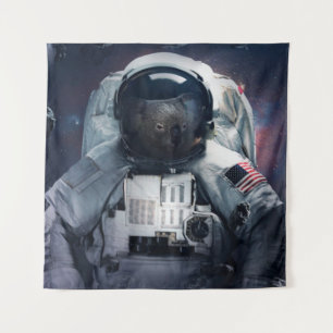 Tapete De Parede Astronauta preguiça coala