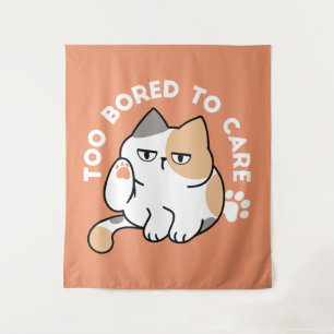 Tapete De Parede Atitude de Gato Preguiçoso – Muito Entediado para