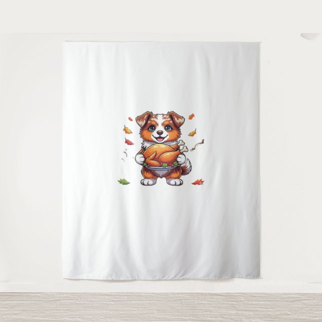 Tapete De Parede Aussie 178 Ação de Graças Sobredimensionado T-Shir (Frente)