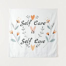 Tapete De Parede Autoatendimento é amor próprio:se abraça