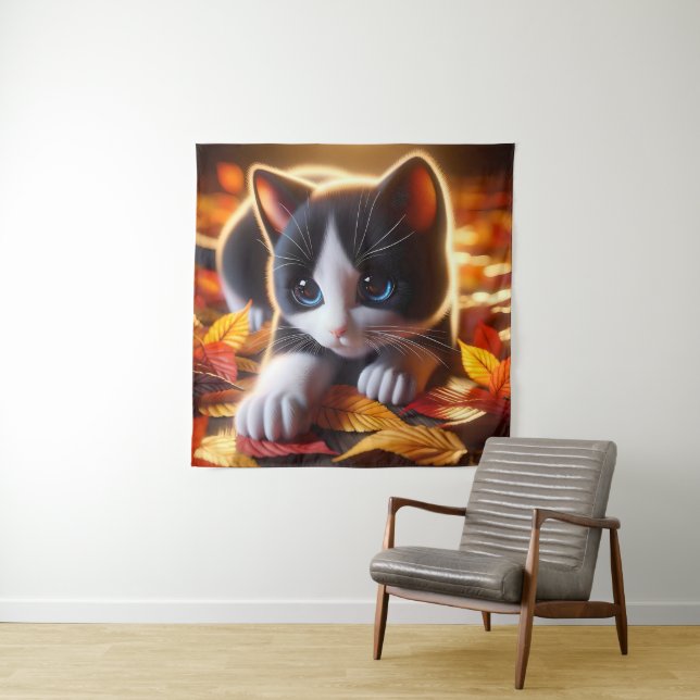 Tapete De Parede Autumn Kitten Tapestra (In Situ)