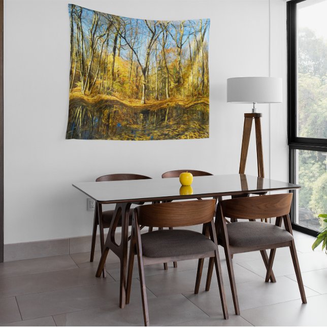 Tapete De Parede Autumn Serenity: Reflexões Tranquilo por Pond (Criador carregado)