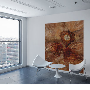 Tapete De Parede Autumn Terracotta Orange Sunset