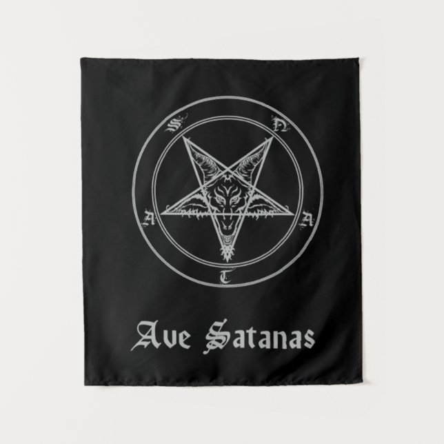 Tapete De Parede Ave Satanas Tapestry (Frente)