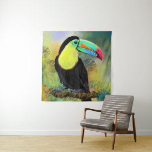 Tapete De Parede Ave Tropical Toco Toucan Exótica - Pintura Migrad
