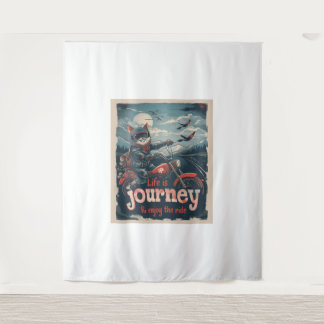 Tapete De Parede Aventura de Gato Biker