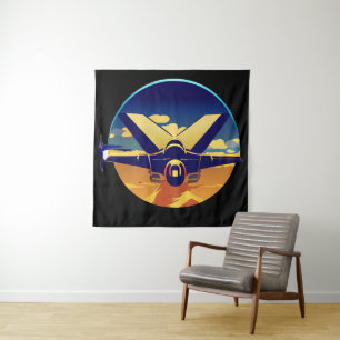Tapete De Parede Avião de Jato de Combatente