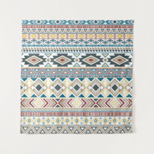Tapete De Parede Aztec Tribal Motifs: Design geométrico sem costura