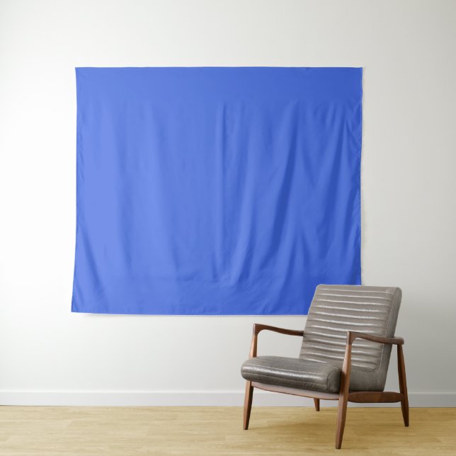 Tapete De Parede Azul Real Cor Sólida | Clássico | Elegante (In Situ (Horizontal))