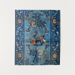 Tapete De Parede Azul Real Profundo Chinês
