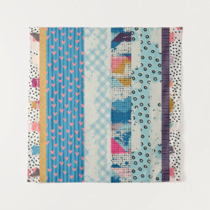 Tapete De Parede Azulejo de Patchwork (Design de padrões)