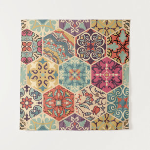 Tapete De Parede Azulejo de retalhos incolor com o Islã, Árabe