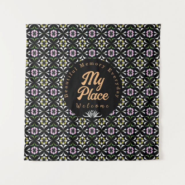 Tapete De Parede Azulejo Geométrico (Frente)