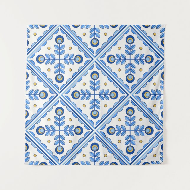 Tapete De Parede Azulejos de cerâmica azulejo de Lisboa, Portugal t (Frente)