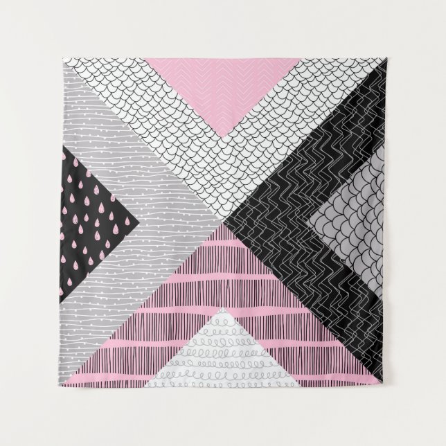 Tapete De Parede Azulejos, desenho à mão livre. (Frente)