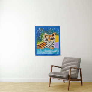 Tapete De Parede Baby Tiger "Art by Kids"