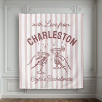 Bachelorette Pastel Stripes Martini Cheias