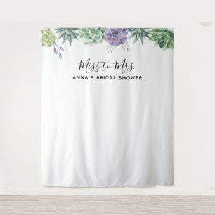 Tapete De Parede Backdop do Chá de panela Suculente