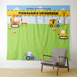 Tapete De Parede BACKDROP de Construção de Cute Personalizado de Up