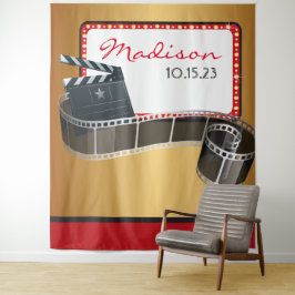 TAPETE DE PAREDE BACKDROP DE FILMSTRIP DE FILME DE PLACA CLAPBOARD
