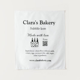 Tapete De Parede Bagaço de padaria adiciona ingredientes feitos com