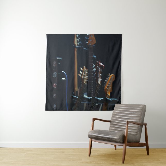 Tapete De Parede Baixo Cool de Guitarra (In Situ)