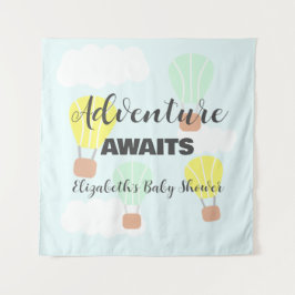 Tapete De Parede Balão de ar quente Sexo Chá de fraldas neutro