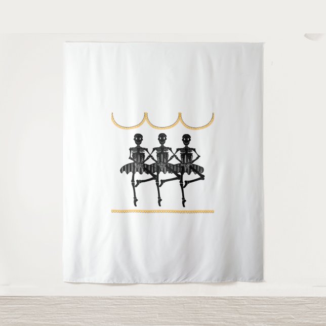 Tapete De Parede Ballerinas no Halloween (Frente)