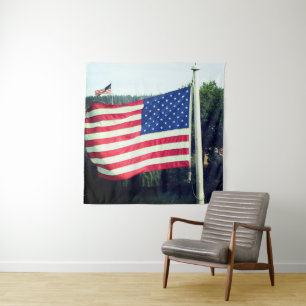 Tapete De Parede Bandeira Americana