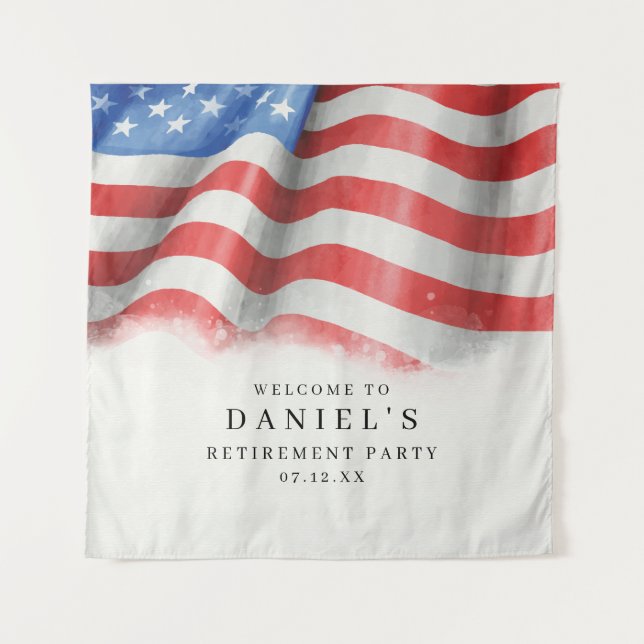 Tapete De Parede Bandeira Americana (Frente)