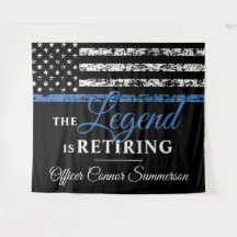 Bandeira Americana da Linha Azul Thin