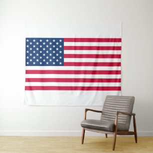 Tapete De Parede Bandeira Americana Patriótica