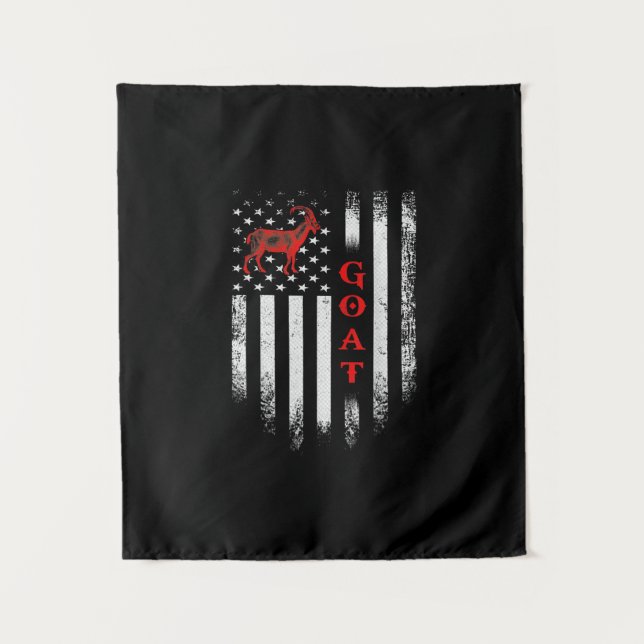 Tapete De Parede Bandeira Americana Vintage Cabra (Frente)
