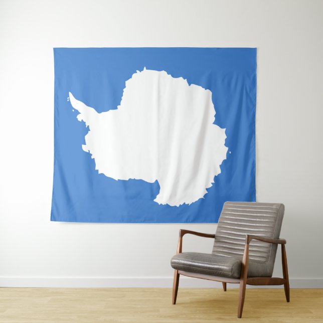 Tapete De Parede Bandeira Antártica (In Situ (Horizontal))