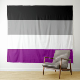 Tapete De Parede Bandeira Assexual Extra Grande LGBT