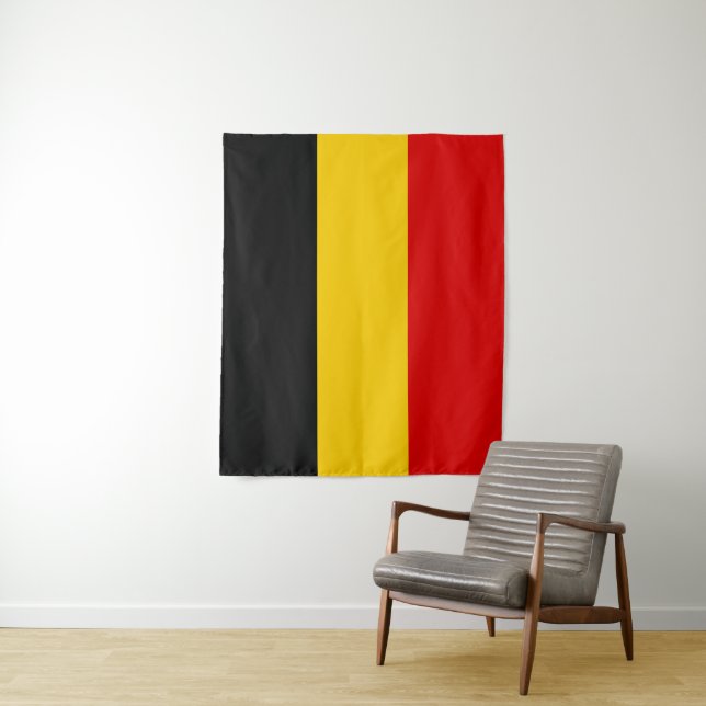 Tapete De Parede Bandeira da Bélgica (In Situ)