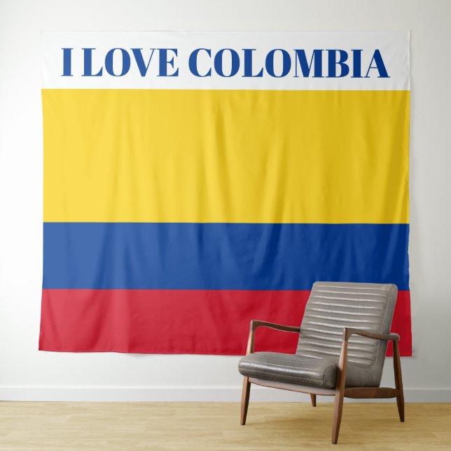 Tapete De Parede Bandeira da Colômbia - Bandera da Colômbia (In Situ (Horizontal))
