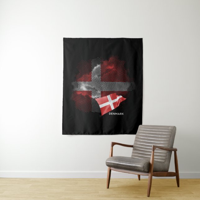 Tapete De Parede bandeira da Dinamarca (In Situ)