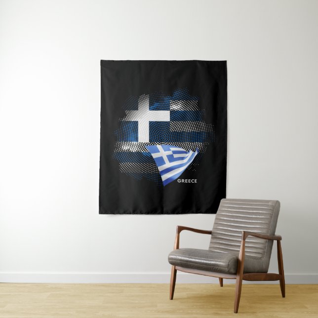 Tapete De Parede bandeira da Grécia (In Situ)