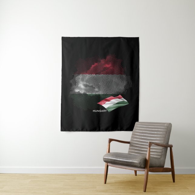 Tapete De Parede Bandeira da Hungria (In Situ)