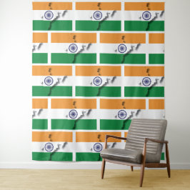TAPETE DE PAREDE BANDEIRA DA ÍNDIA
